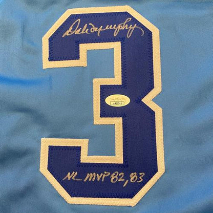 Dale Murphy Autographed Atlanta Braves (White #3) Custom Jersey - JSA