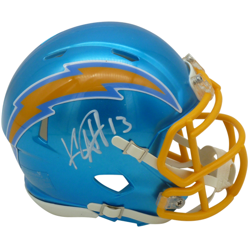 Keenan Allen Autographed Los Angeles Chargers (FLASH Alternate) Mini Helmet - Beckett