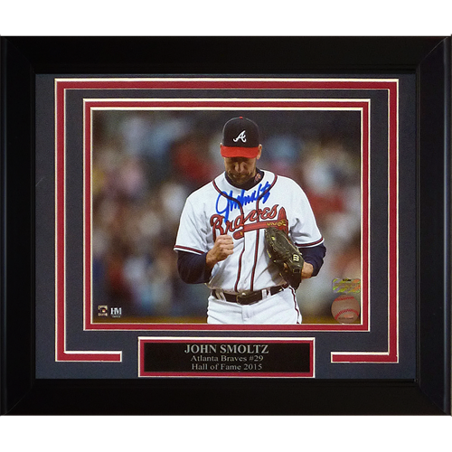 John Smoltz Autographed Altanta Braves Deluxe Framed 8x10 Photo - Radtke