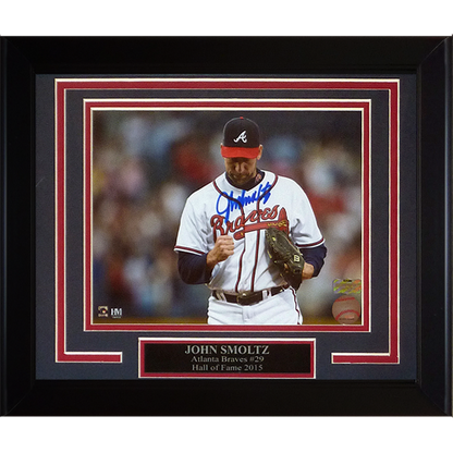 John Smoltz Autographed Altanta Braves Deluxe Framed 8x10 Photo - Radtke