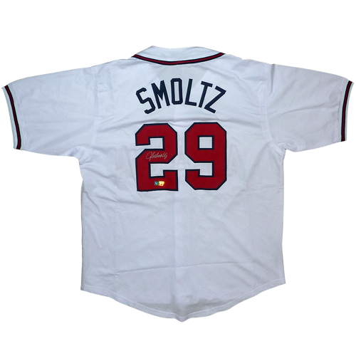 John Smoltz Autographed Atlanta (White #29) Custom Jersey - Radtke