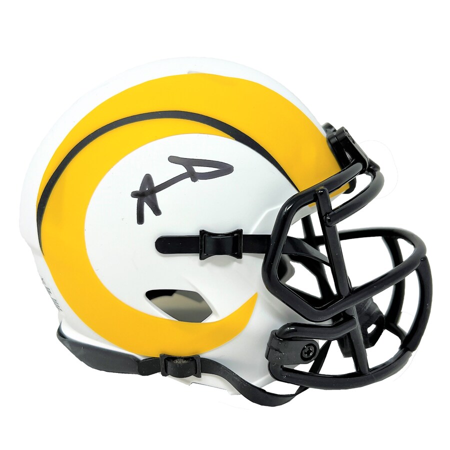 Aaron Donald Autographed Los Angeles Rams (LUNAR Alternate) Mini Helmet - JSA