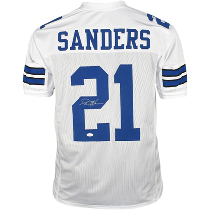 Deion Sanders Autographed Dallas (White #21) Custom Jersey Deion Sanders Autographed Dallas (White #21) Custom Jersey
