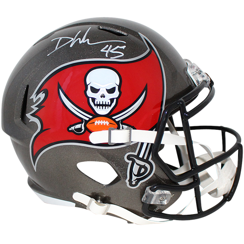 Devin White Autographed Tampa Bay Buccaneers (Speed) Deluxe Full-Size Replica Helmet - Beckett