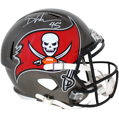 Devin White Autographed Tampa Bay Buccaneers (Speed) Deluxe Full-Size Replica Helmet - Beckett