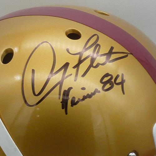 Doug Flutie Autographed Boston College Eagles Deluxe Full-Size Replica Helmet - Beckett
