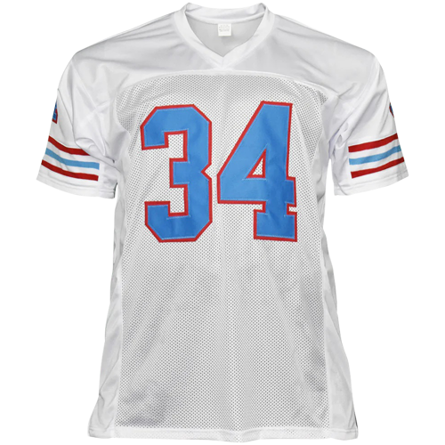 Earl Campbell Autographed Houston Oilers Custom Framed Jersey