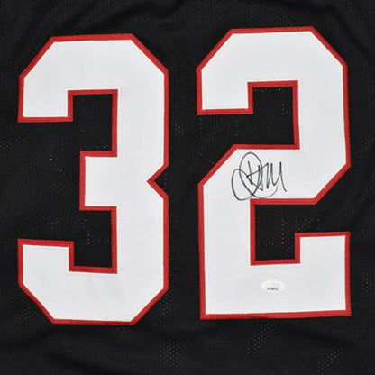 Jamal Anderson Autographed Atlanta (Black #32) Custom Jersey - JSA