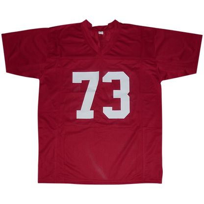 John Hannah Autographed Alabama (Crimson #73) Custom Jersey - JSA