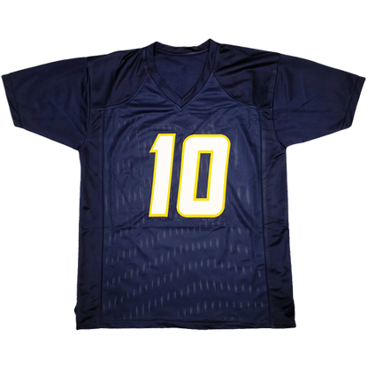 Justin Herbert Autographed Los Angeles (Navy Blue #10) Jersey – BAS