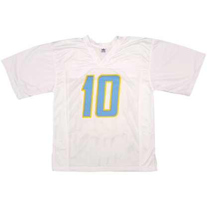Justin Herbert Autographed Los Angeles (White #10) Jersey - BAS