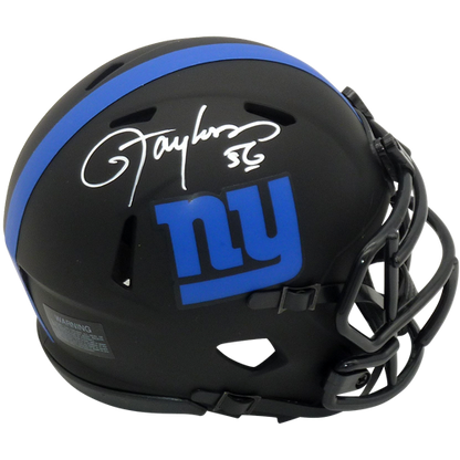 Lawrence Taylor Autographed New York Giants (ECLIPSE) Mini Helmet - Beckett Witness