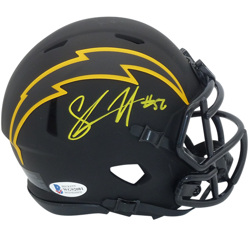 Shawne Merriman Autographed San Diego Chargers (ECLIPSE) Mini Helmet - JSA