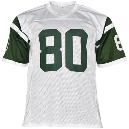 Wayne Chrebet Autographed New York (White #80) Custom Jersey - JSA