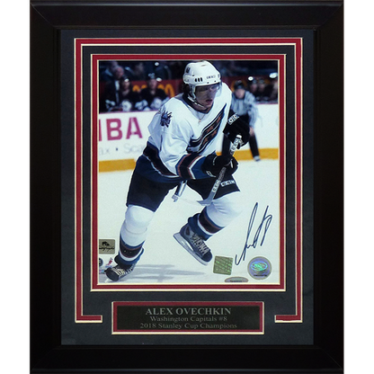 Alex Ovechkin Autographed Washington Capitals Deluxe Framed 8x10 Photo - JSA