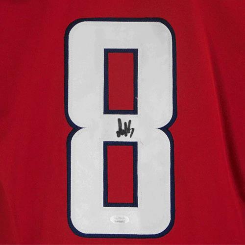Alex Ovechkin Autographed Washington (Red #8) Custom Jersey - JSA