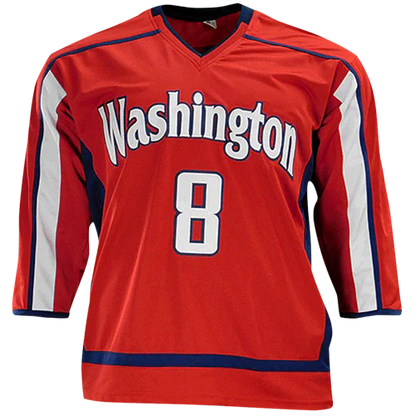 Alex Ovechkin Autographed Washington (Red #8) Custom Jersey - JSA