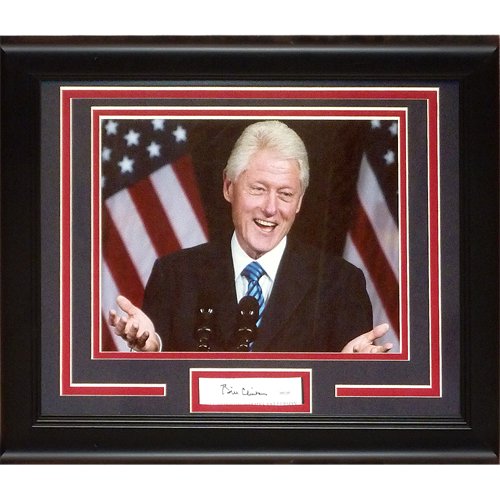 Bill Clinton Autographed President Signature Series Frame - JSA – Palm ...