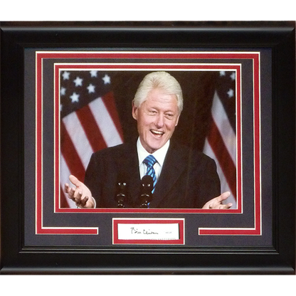 Bill Clinton Autographed President Signature Series Frame - JSA