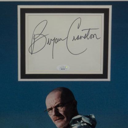 Breaking Bad Full-Size TV Poster Deluxe Framed with Bryan Cranston and Aaron Paul Autographs - JSA