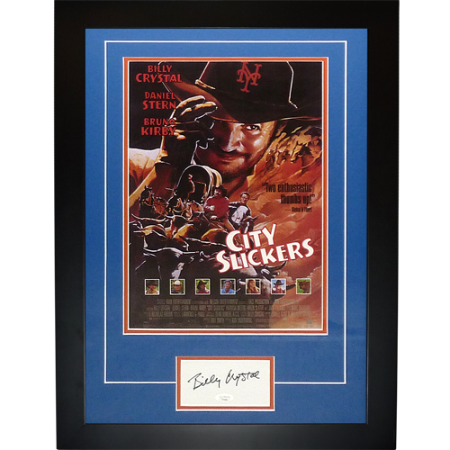 City Slickers 11x17 Movie Poster Deluxe Framed with Billy Crystal Autograph - JSA