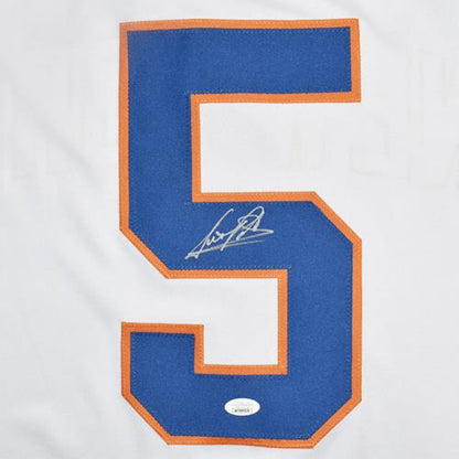 Denis Potvin Autographed New York Islanders (White #5) Custom Hockey Jersey - JSA