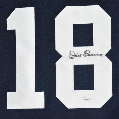 Don Larsen Autographed New York (Navy Blue #18) Custom Jersey - JSA – Palm  Beach Autographs LLC