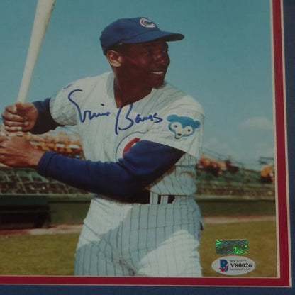 Ernie Banks Signed Chicago Cubs Batting Stance Pose 8x10 Photo at 's  Sports Collectibles Store