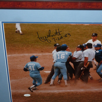 George Brett Autographed Kansas City Royals Framed 16x20 Photo 7-24-83