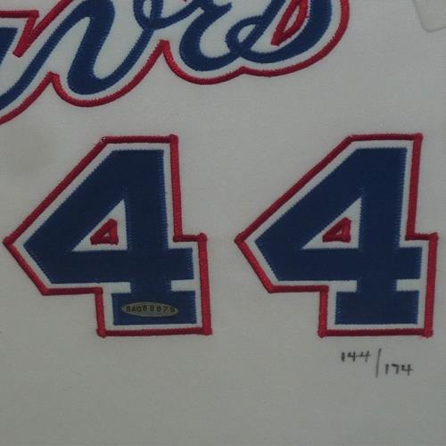 Beautiful Hank Aaron Signed 1974 Braves Authentic Jersey With STATS Steiner  COA