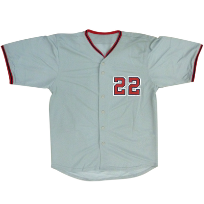 Juan Soto Autographed Washington (Grey #22) Custom Jersey - JSA