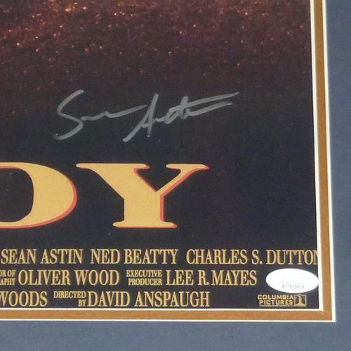 Sean Astin And Rudy Ruettiger Autographed Rudy Deluxe Framed 16x20 Movie Poster - JSA