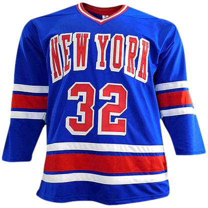 Stephane Matteau Autographed New York (Blue #32) Hockey Jersey - JSA