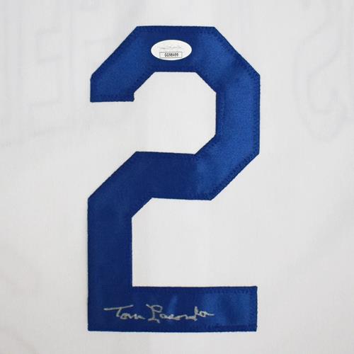 Tommy Lasorda Autographed Los Angeles Dodgers (White #2) Stitched Jersey - JSA