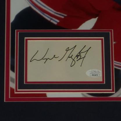 Wayne Gretzky Autographed New York Rangers Deluxe Framed 16x20 Photo Piece - JSA