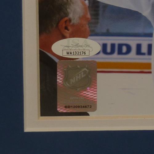 Victor Hedman Autographed Tampa Bay Lightning (Stanley Cup Trophy) Deluxe Framed 11x14 Photo - JSA