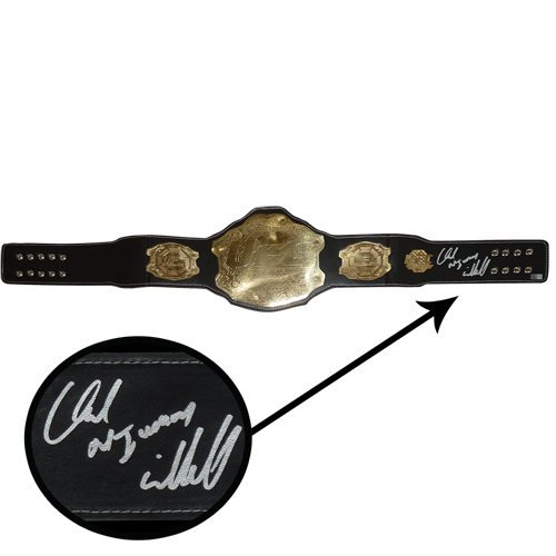 Chuck Liddell Autographed UFC Custom Model Championship Belt - TriStar