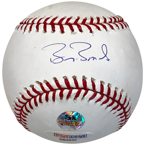 Barry Bonds Autographed ONL Baseball - Bonds Holo , PSADNA