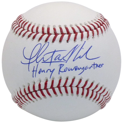Thomas Ian Nicholas Autographed Rookie of the Year MLB Baseball w/ Henry Rowengartner - Schwartz
