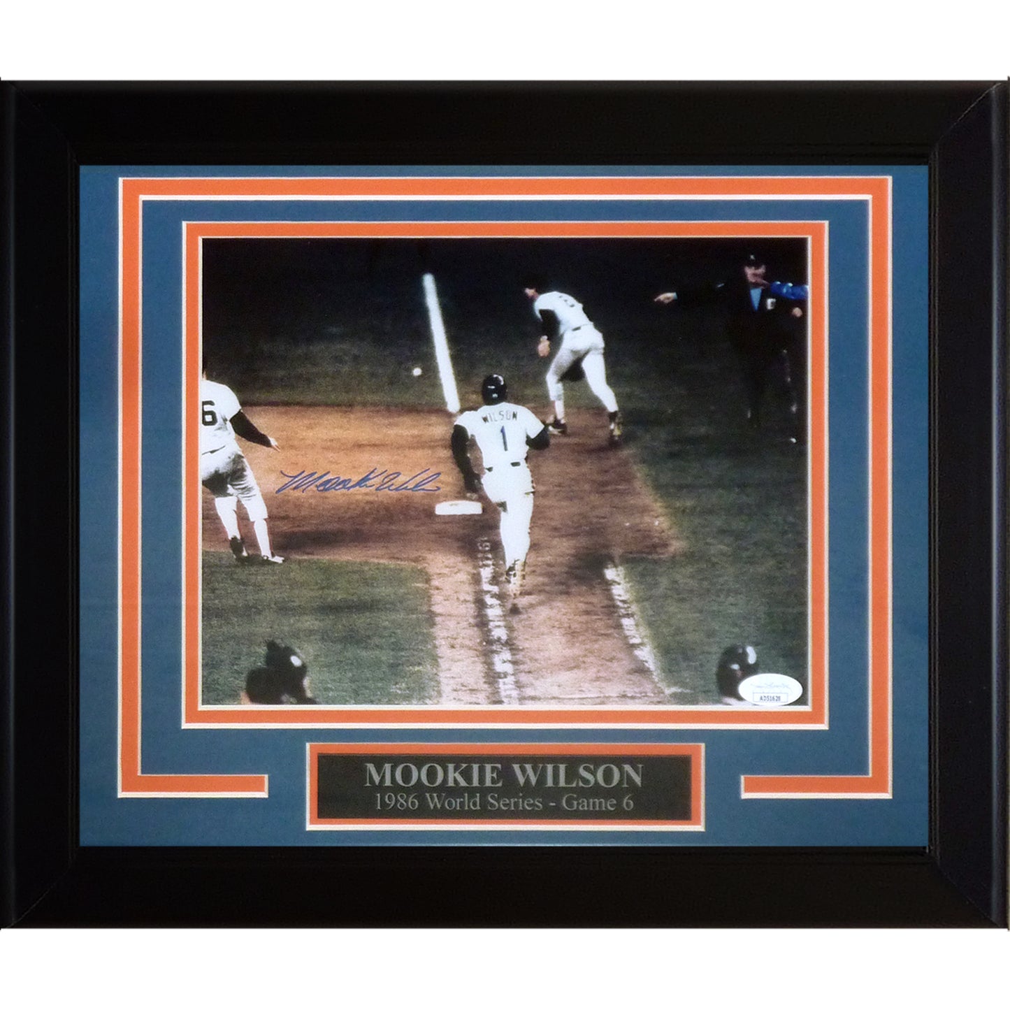 Mookie Wilson Autographed New York Mets (1986 World Series) Deluxe Framed 8x10 Photo - JSA