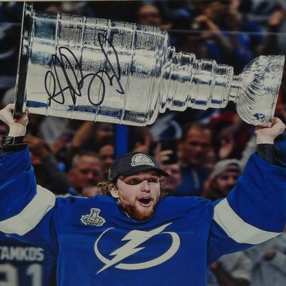 Andrei Vasilevskiy Autographed Tampa Bay Lightning (Stanley Cup Trophy) Deluxe Framed 16x20 Photo - Fanatics
