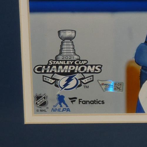 Andrei Vasilevskiy Autographed Tampa Bay Lightning (Stanley Cup Trophy) Deluxe Framed 16x20 Photo - Fanatics