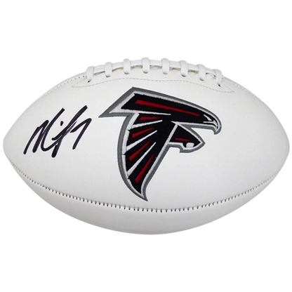 Michael Vick Autographed Atlanta Falcons Logo Football - Beckett