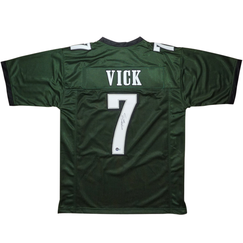 Michael Vick Autographed Philadelphia (Green #7) Custom Jersey - Beckett