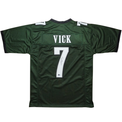 Michael Vick Autographed Philadelphia (Green #7) Custom Jersey - Beckett