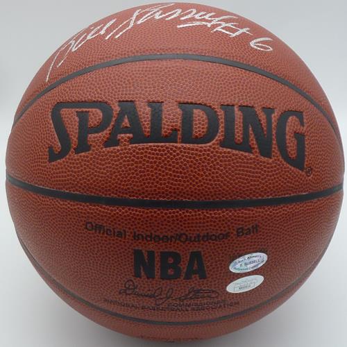 Bill Russell Autographed NBA Basketball - JSA And Russell Holo