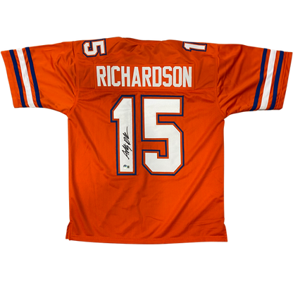 Anthony Richardson Autographed Florida (Orange #15) Custom Jersey - Beckett