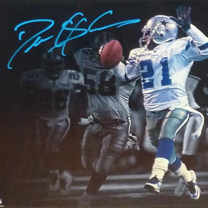 Deion Sanders Autographed Dallas Cowboys (Spotlight) Deluxe Framed 16x20 Photo - Beckett