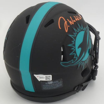Jaylen Waddle Autographed Miami Dolphins (ECLIPSE Alternate) Mini Helmet - Fanatics