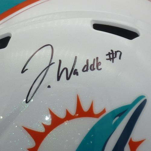 Jaylen Waddle Autographed Miami Dolphins (Speed) Deluxe Full-Size Replica Helmet - Fanatics